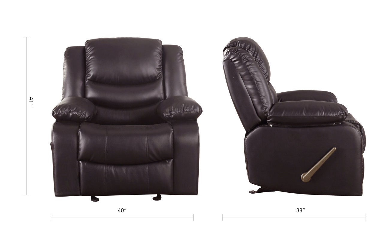 Madison Home USA Classic Overstuffed Manual Rocker Recliner & Reviews