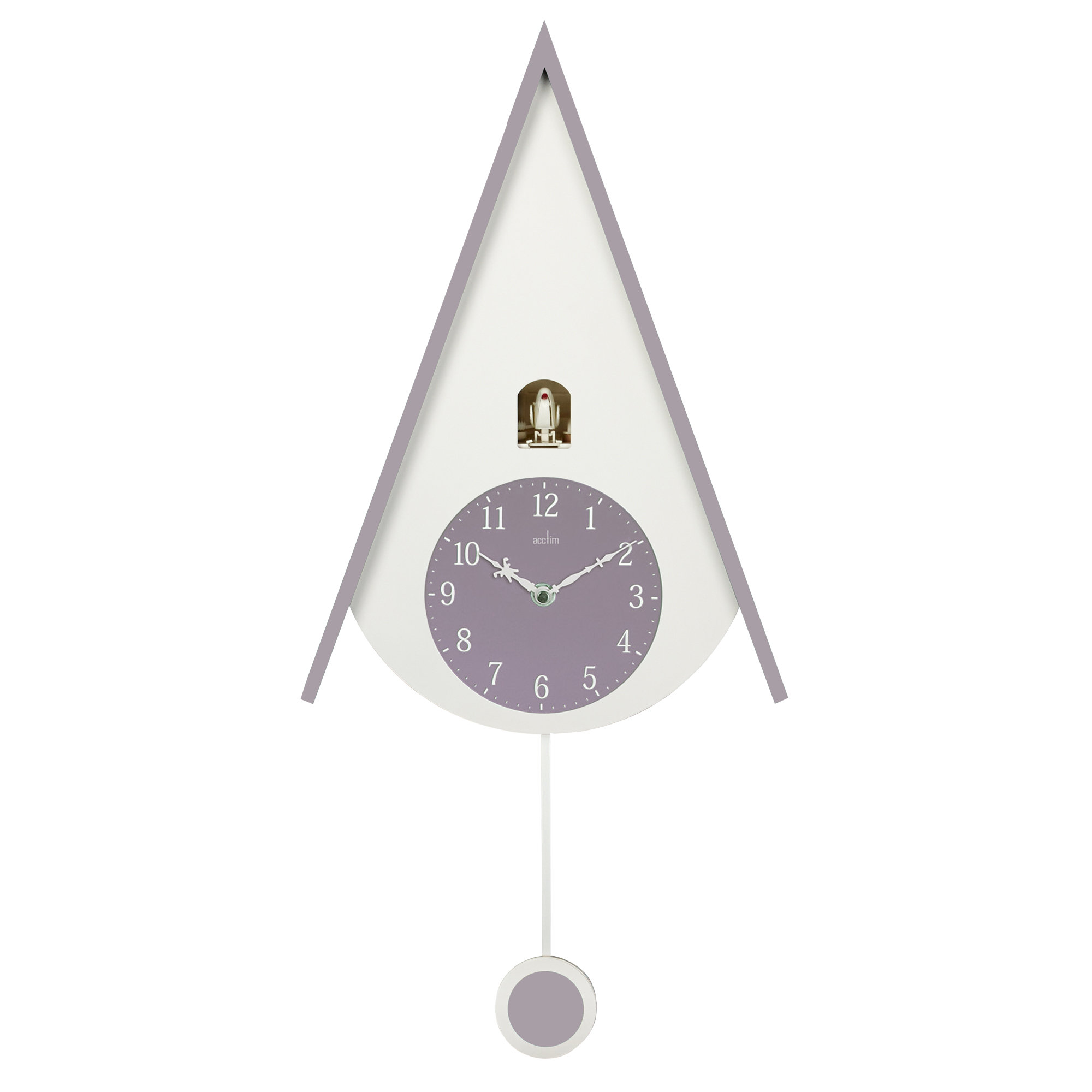 Lulea Mauve Blush Chalet Style Cuckoo Clock Lulea Mauve Blush Chalet Style Cuckoo Clock