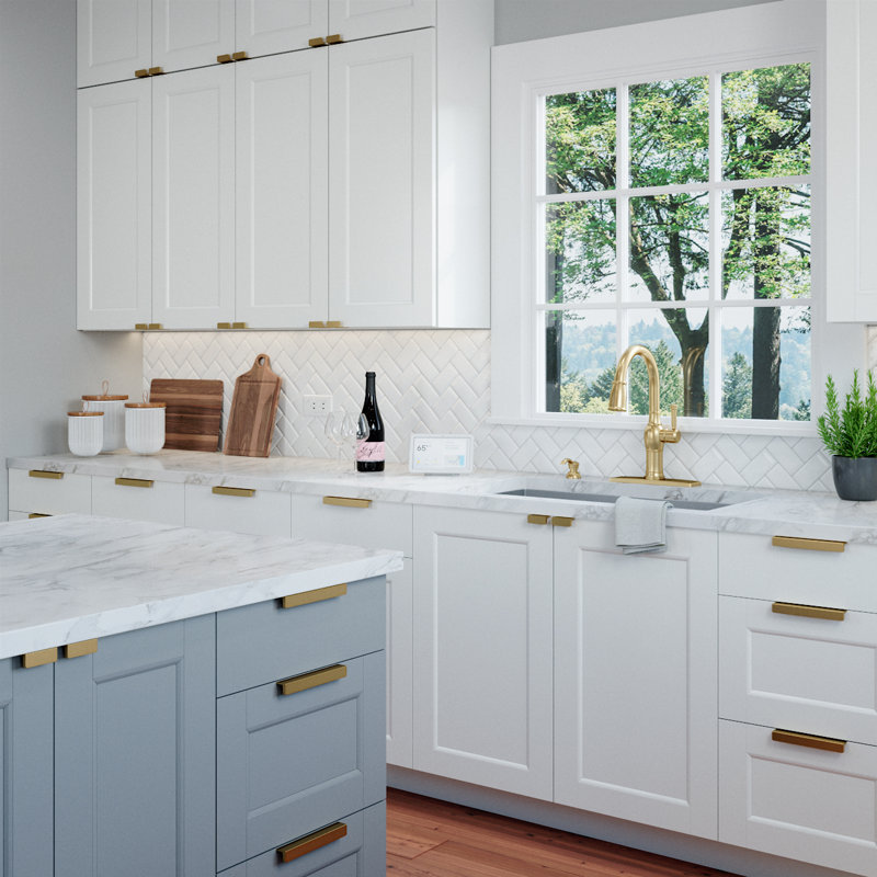 Wayfair Basics Cabinet 3 Center Finger Pull Modern Kitchen Design Cabinet Decor Modern Cabinets