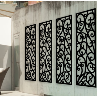 Wrought Iron Wall Art Wayfair Panel Wrought Iron Wall Décor
