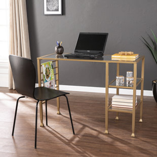 gold computer desk wood quickview rose gold desk wayfair gold computer desk wood quickview rose gold desk wayfair
