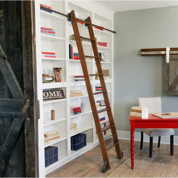 Rolling Ladder Bookcase Wayfair