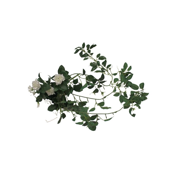 The Seasonal Aisle Artificial Trailing Mini Rose Bush Hanging Plant Reviews Wayfair Co Uk