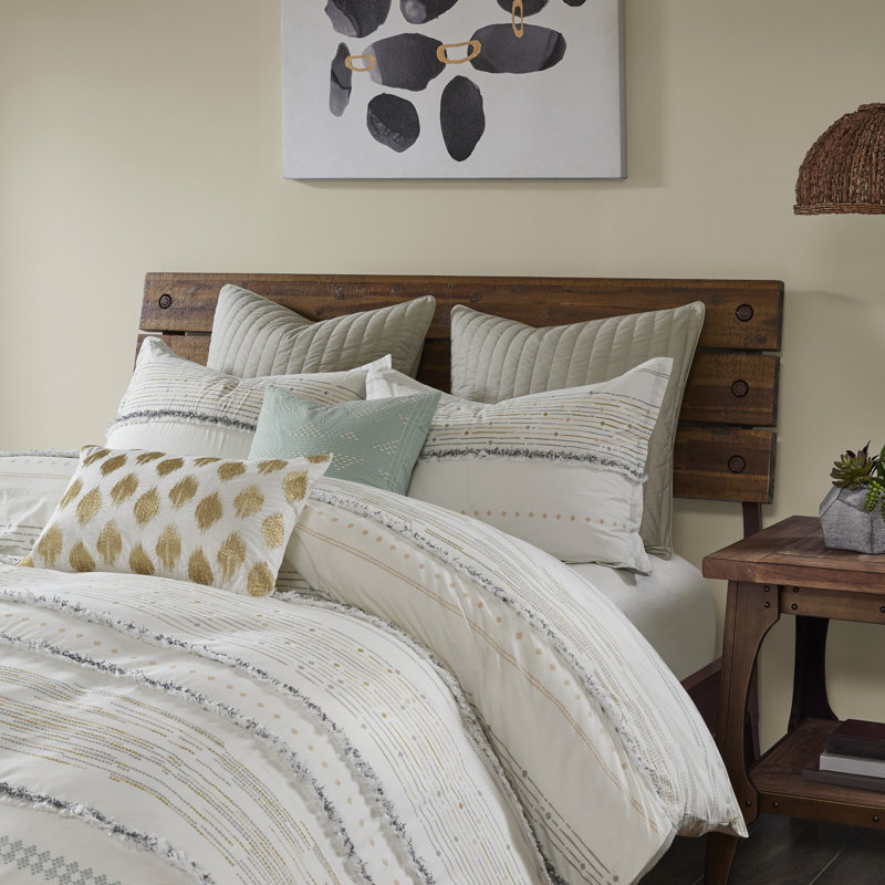 Bungalow Rose Leffel Cotton Printed Comforter Set Reviews Wayfair