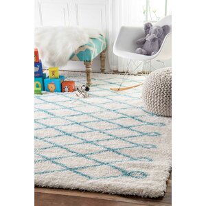 Kingsley Baby Blue Area Rug