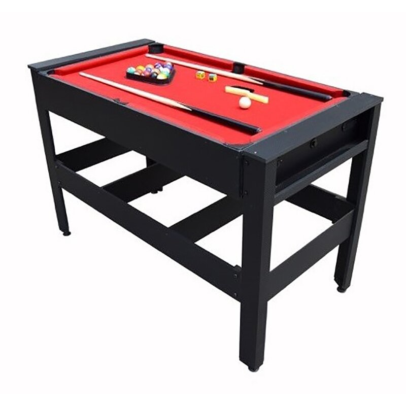 Voit 54 Flip Table 4 In 1 Combo Pool Table Tennis Football Push