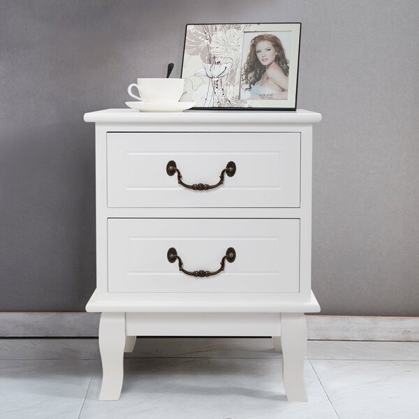 Brannen 2 Drawer End Table By Winston Porter