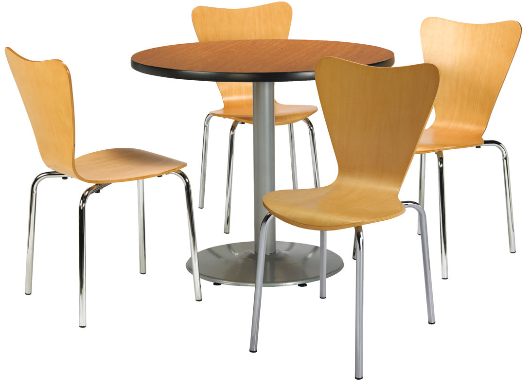 KFI Seating Round Cafeteria Table and Chairs Set & Reviews Wayfair