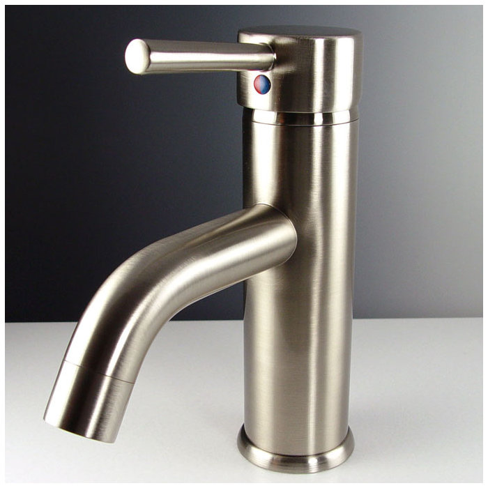 Fresca Sillaro Single Hole Mount Bathroom Faucet In Brushed Nickel