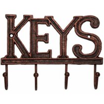 Handmade Wrought Iron 5 Hooks Key Holder Organizer Key Hook Key Hanger 