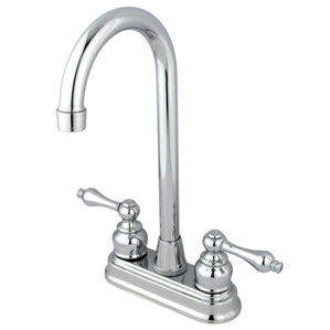 Kingston Brass Victorian Double Handle Centerset High-Arch Bar Faucet
