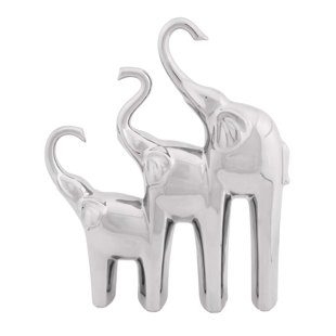 Bird Home Decor Wayfair Ceramic Trio Elephant Home Decor Figurine