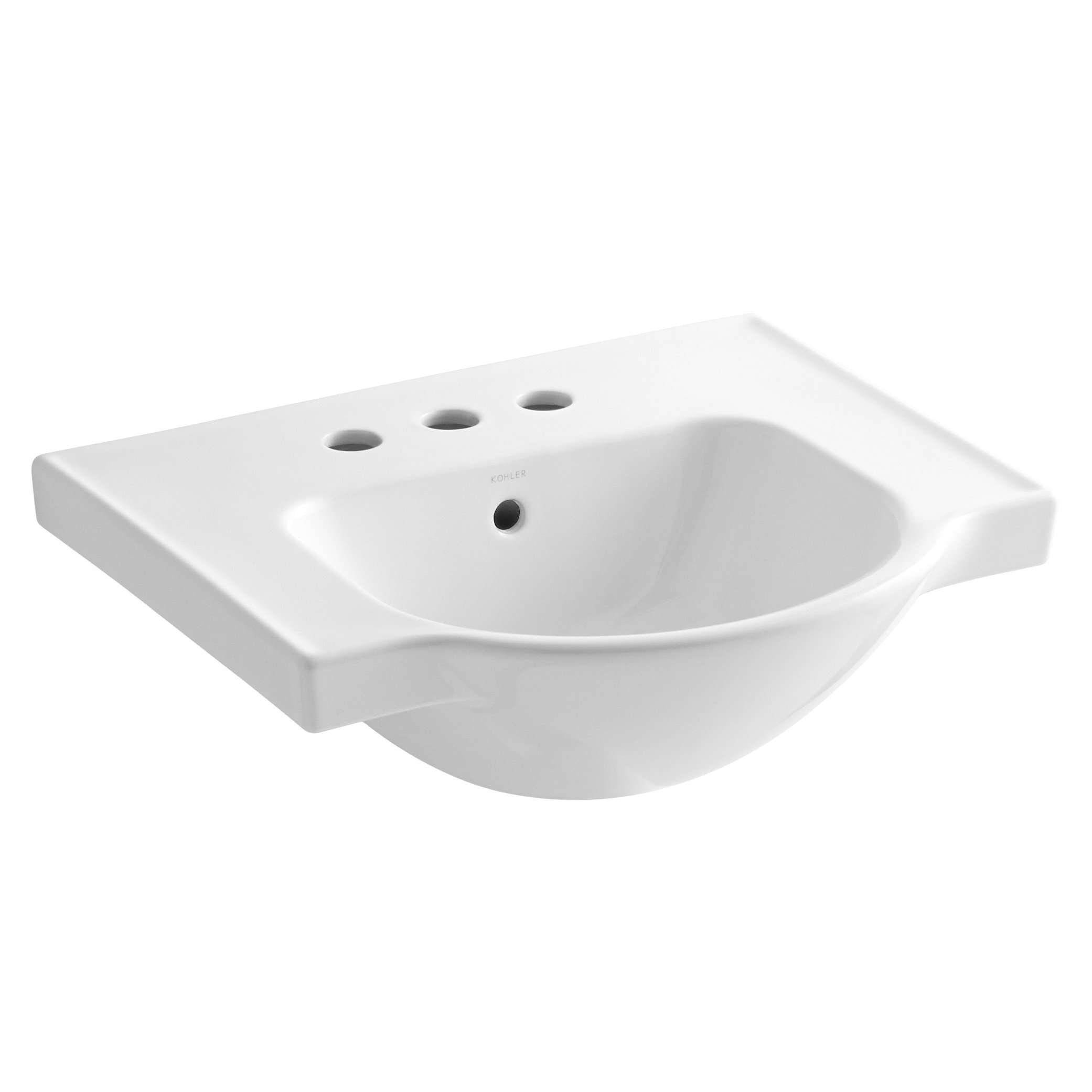 21-Inch KOHLER K-5247-1-33 Veer Single-Hole Sink Basin Mexican Sand