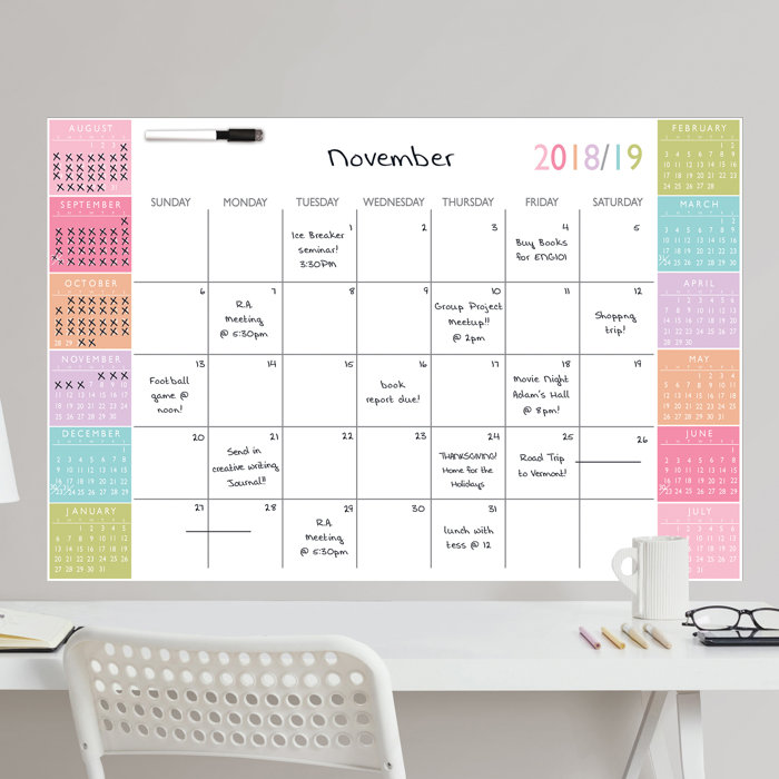 2018 Weekly Calendar By Shop Simply Perfect Wall Calendar Dry