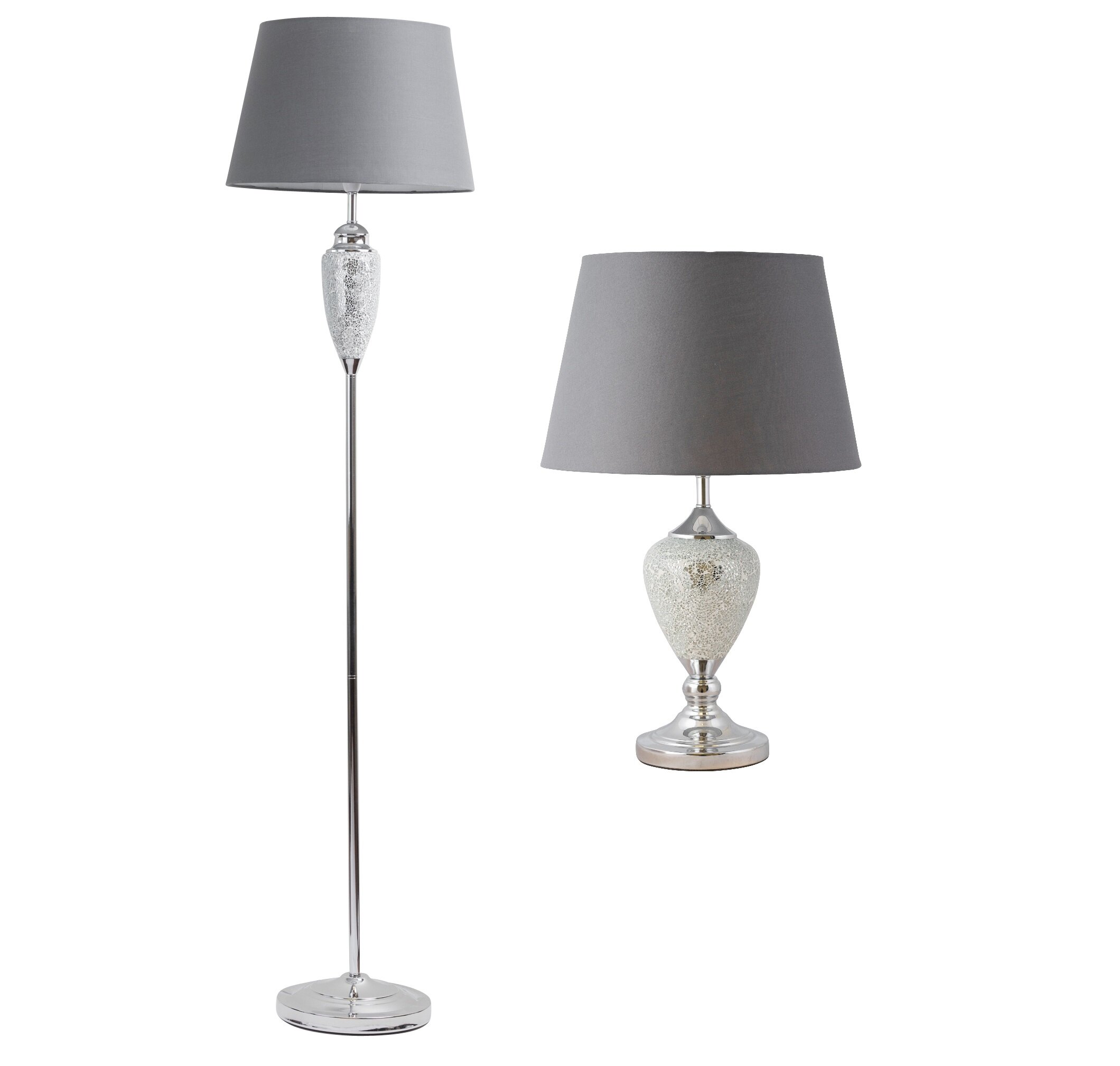 mirrored table lamp set