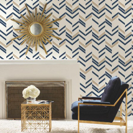 Wrought Studio Runge 16 5 L X 20 W Chevron And Herringbone Runge 16 5 L X 20 W Chevron And Herringbone Stick Wallpaper Roll