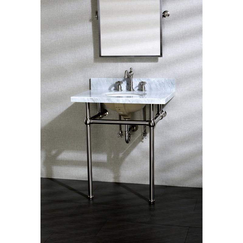 Kingston Brass Templeton Ceramic 30" Console Bathroom Sink with