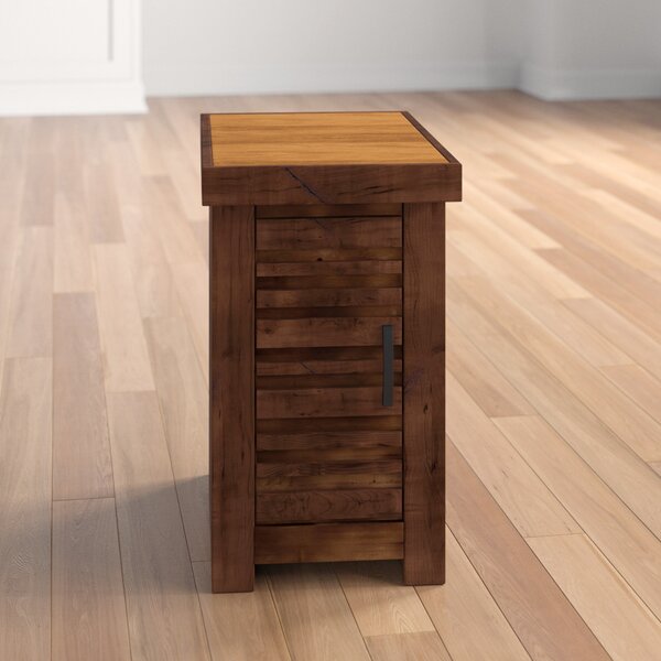 Pooler End Table With Storage By Three Posts