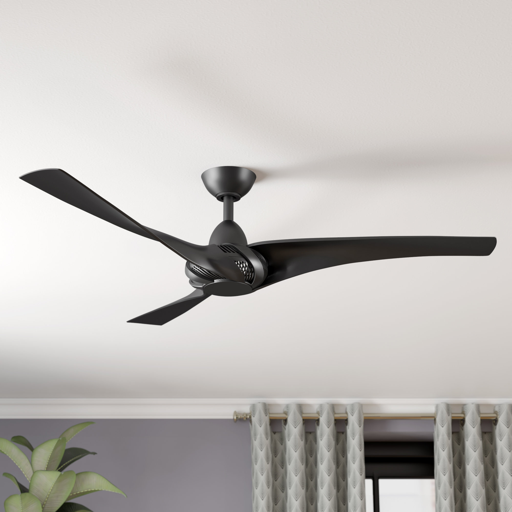 Laude Run 52 Smoak 3 Blade Ceiling Fan Reviews Wayfair Laude Run 52 Smoak 3 Blade Ceiling