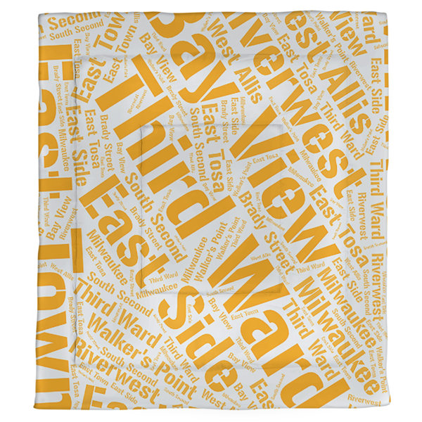 Milwaukee, Wisconsin Single Reversible Comforter