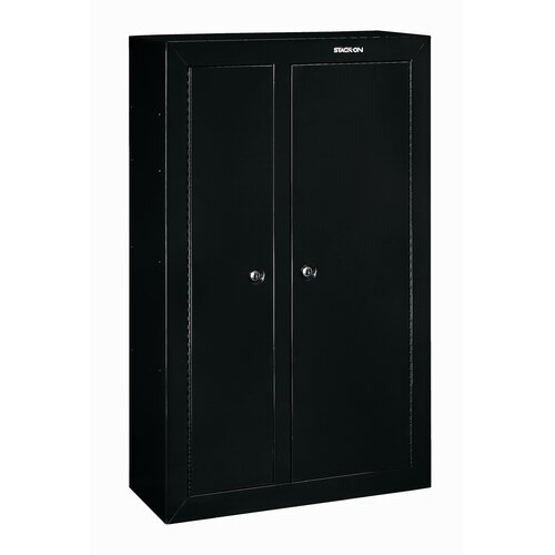 Double Door Security Cabinet In Gun Safe With Key Lock