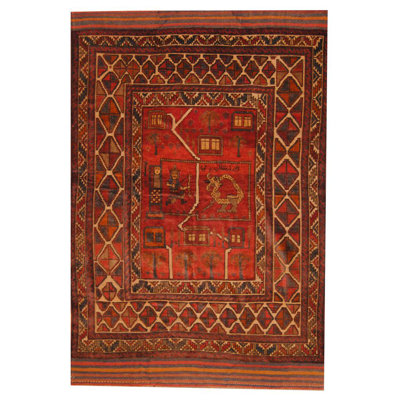 Prentice Rust Area Rug Isabelline