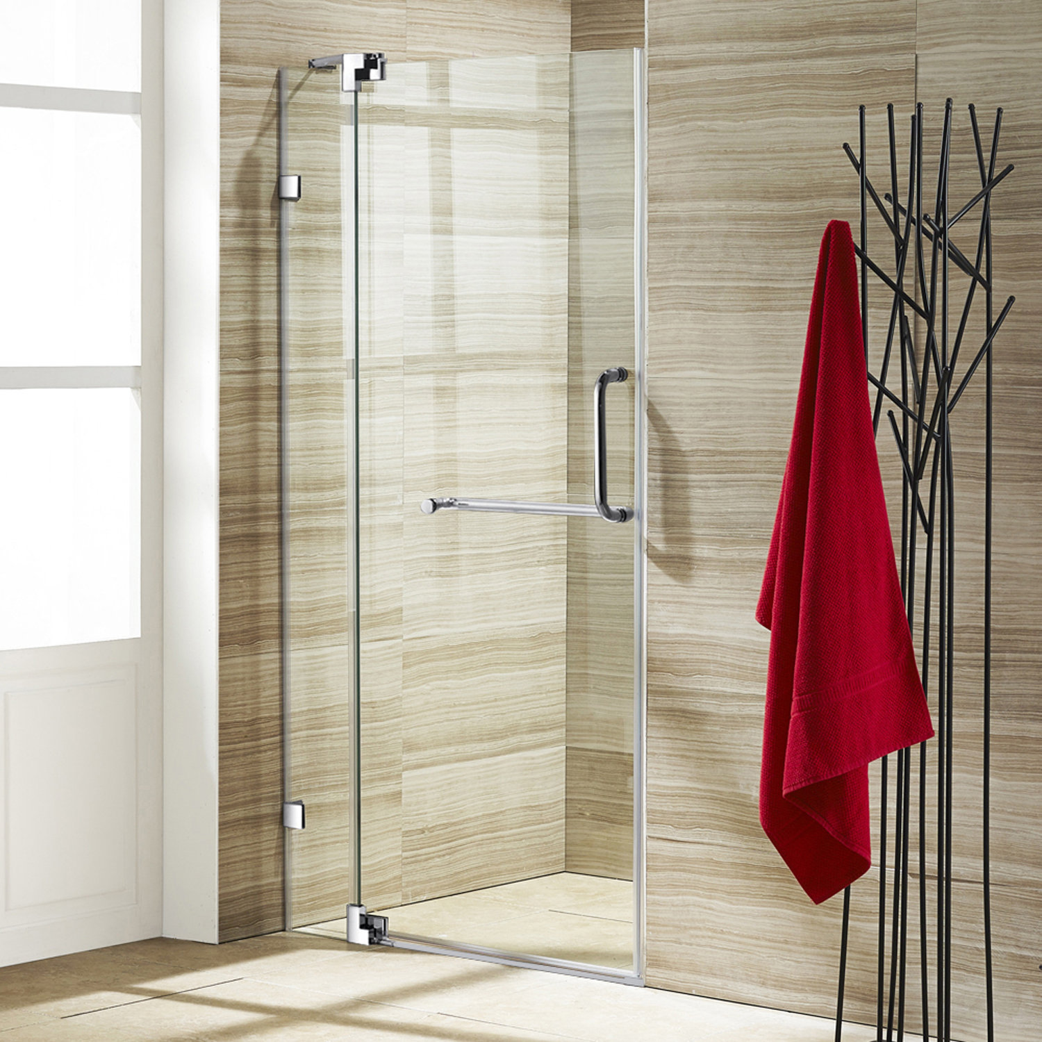Vigo Pirouette 42 X 72 Pivot Frameless Shower Door Reviews