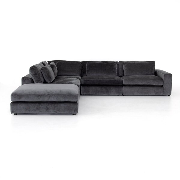 Doutzen 4-Pc Righ Hand Facing Sectional With Ottoman By Brayden Studio