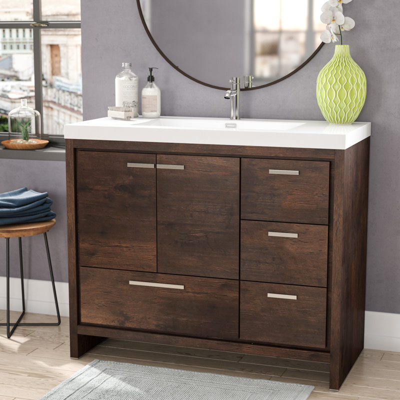 Langley Street Almendarez Free Standing Modern 42 Rectangular
