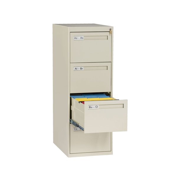 4 Drawer Vertical Legal Size File Cabinet by Tennsco Corp.