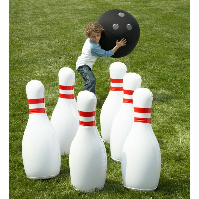 jumbo inflatable bowling set