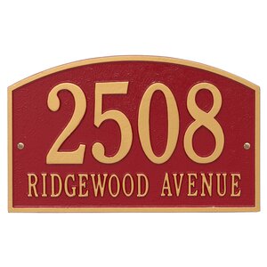 Legacy 2-Line Wall Address Plaque