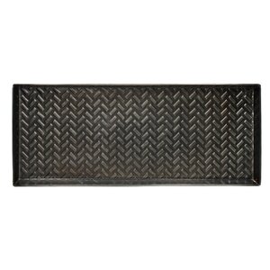 Chevron Zinc Boot Tray