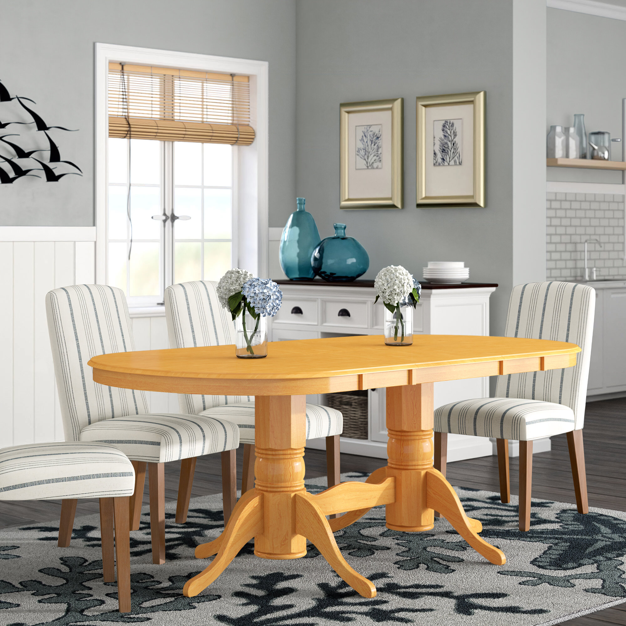 Breakwater Bay Varela Oval Solid Wood Dining Table Reviews Wayfair Varela Oval Solid Wood Dining Table