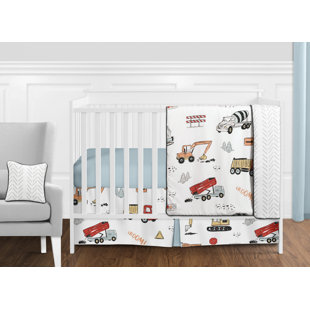 vintage truck crib bedding