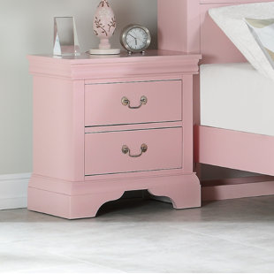 baby pink bedside table
