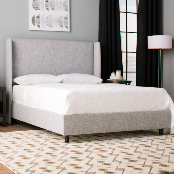 Alrai Upholstered Panel Bed by Mercury Row