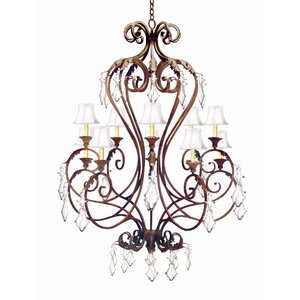 Josephine 10-Light Shaded Chandelier