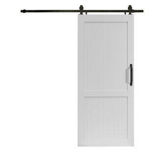 Paneled Pvc Vinyl Millbrooke Barn Door With Installation Hardware Kit