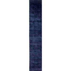 One-of-a-Kind Vibrance Hand-Knotted Blue / Purple Area Rug