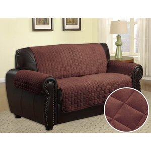 Quilted Box Cushion Sofa Slipcover