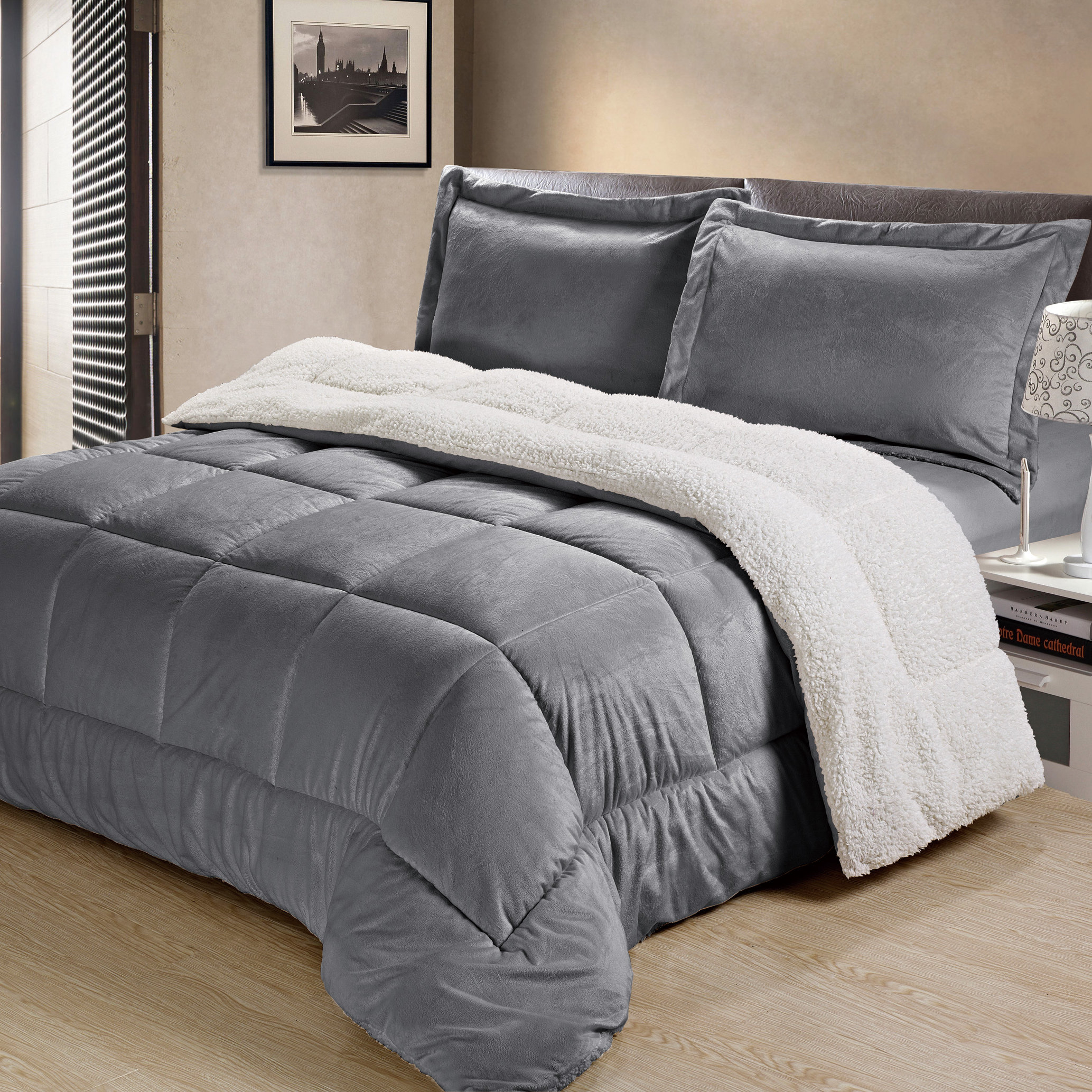 The Twillery Co Akers Box Reversible Comforter Set Reviews