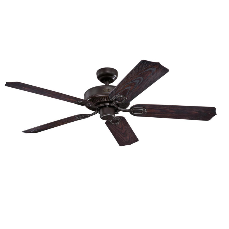Ebern Designs 52 Gainey 5 Blade Outdoor Ceiling Fan With Pull Chain Reviews Wayfair