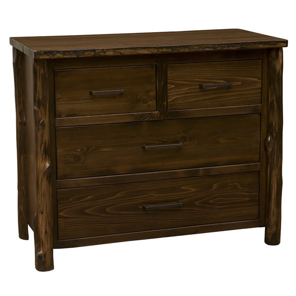 Fireside Lodge Modern Cedar Premium Low Boy 4 Drawer Dresser Wayfair