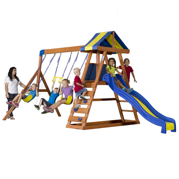 Backyard Discovery Dayton All Cedar Swing Set & Reviews Wayfair