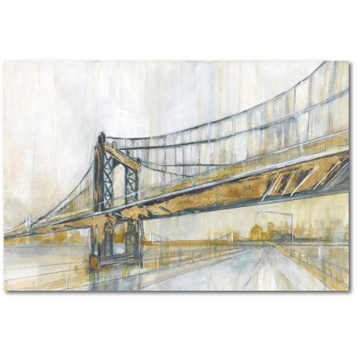 Brooklyn Rain Graphic Art Print on Wrapped Canvas Latitude Run