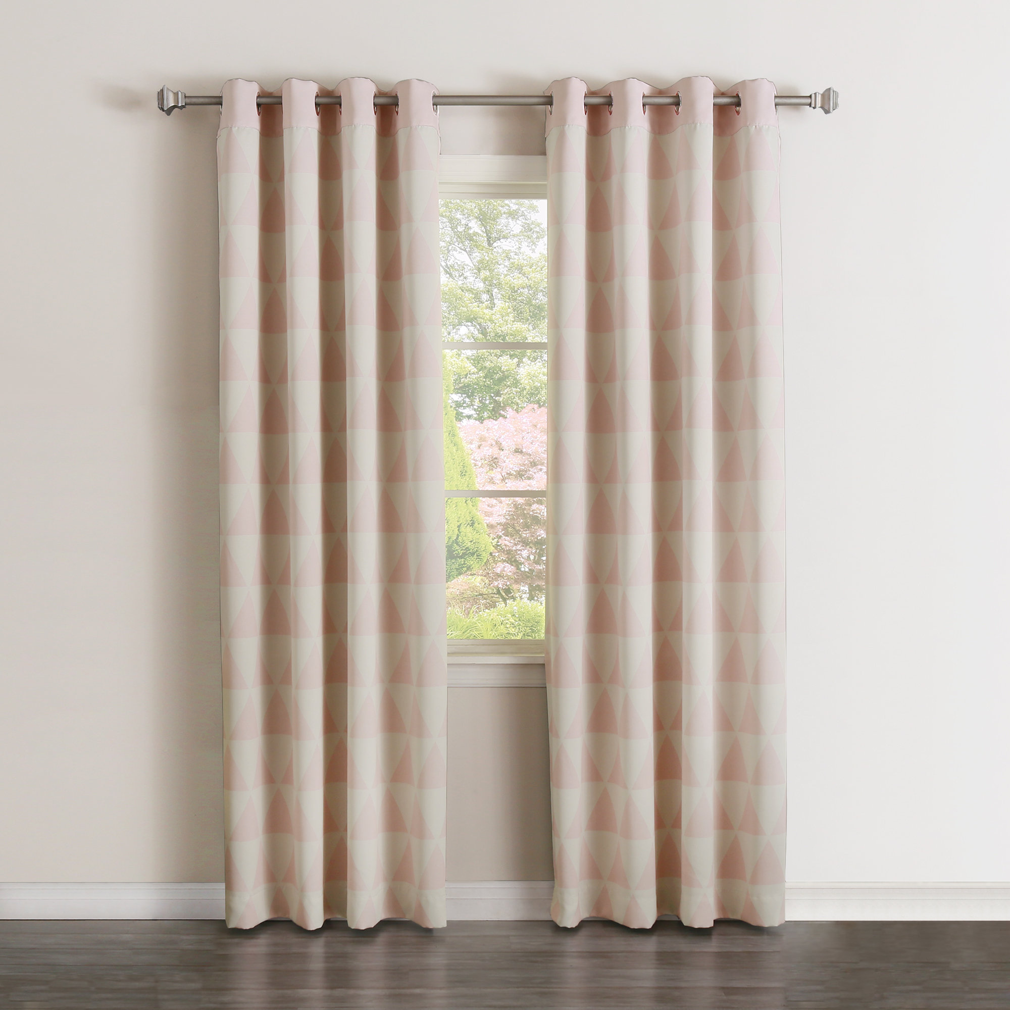 Trule Teen Dunn Geometric Room Darkening Thermal Grommet Curtain