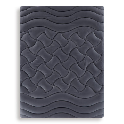 Temperature Regulating 3 Zone Support Down Alternative Mattress Pad Alwyn Home Bed Size: Queen, Color: Gray