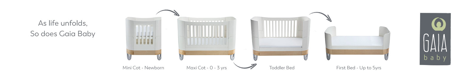 gaia baby cot
