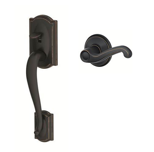 FE Series Camelot Lower Half Handleset with Flair Lever by Schlage
